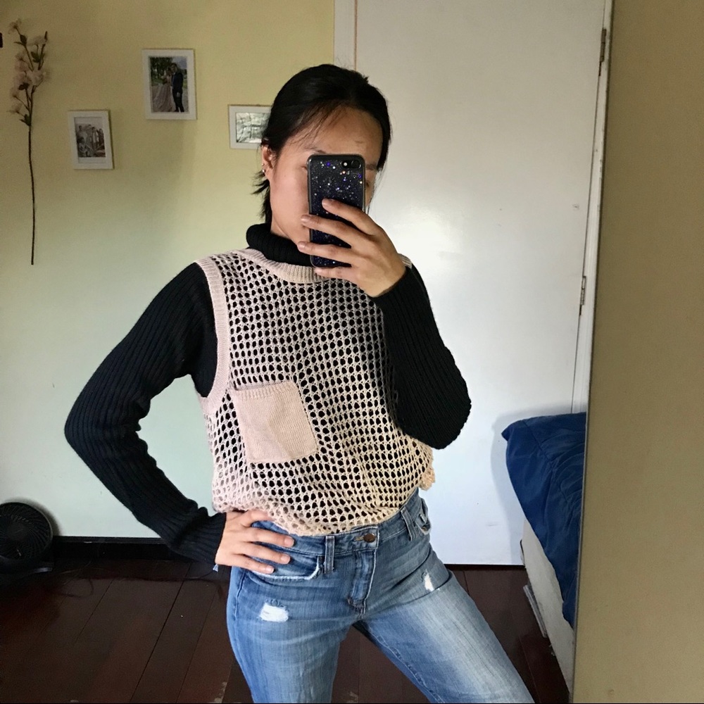 Forever21 Fishnet tunic